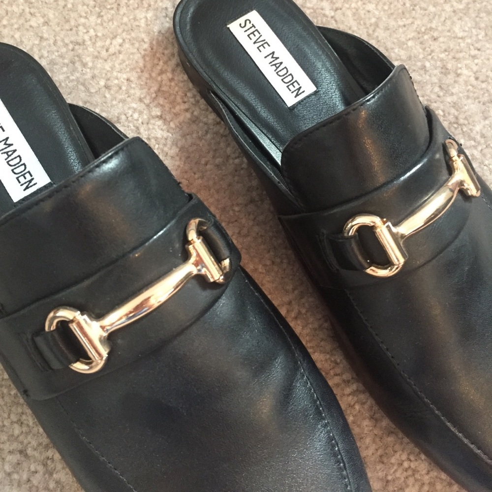 Steve Madden leather mules